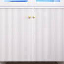 Modern Tech Inspired Dome Cabinet With LED Lighting by HouseOfZazla