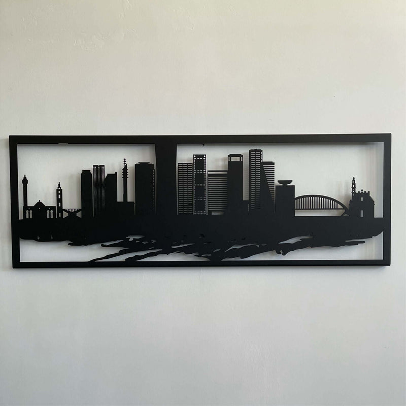 Tel Aviv Skyline Metal Wall Art