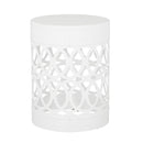 Outdoor Metal Large End Table, Modern Design