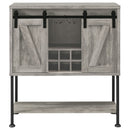 Hovander - Sliding Door Bar Cabinet - Gray by HouseOfZazla
