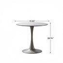 Mid-Century Tulip Table With Round Top and Pedestal Base