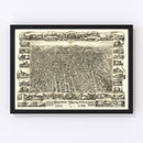 Vintage Map of Boston Highlands, Massachusetts 1888
