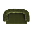 Kiki 36.5' Chesterfield Dog Sofa Bed, Medium, Olive Green Performance Velvet