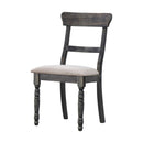 Leventis Linen Weathered Side Chair (Set of 2) - Light Brown