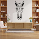 Geometric Horse Head Metal Wall Art