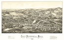 Vintage Map of Pepperell, Massachusetts 1886