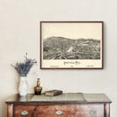 Vintage Map of Graniteville, Massachusetts 1886
