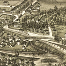 Vintage Map of Haydenville, Massachusetts 1886