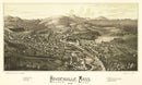 Vintage Map of Haydenville, Massachusetts 1886