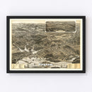 Vintage Map of Hingham, Massachusetts 1885