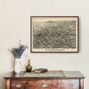 Vintage Map of Holliston, Massachusetts 1878