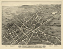 Vintage Map of Holliston, Massachusetts 1878