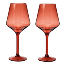 Floating Wine Glasses for Pool - Set of 2-15 OZ (Muted Red)