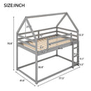 Low Bunk Bed With House Shaped Frame And Ladder by Unique Piece Furniture