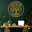 Family Tree Personalized Metal Wall Art
