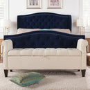 Jacqueline - Tufted Roll Arm Storage Bench by HouseOfZazla