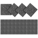 Interlocking Patio Deck Tiles 12 Inch Stone Pattern 44-Piece Set