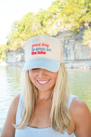 Good Day to Drink on the Lake - Baby Blue Corduroy Hat