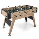 54 Inch Foosball Table Arcade Soccer Game Table with 2 Balls and 26 Players-Natural by LJGDeals