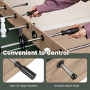 54 Inch Foosball Table Arcade Soccer Game Table with 2 Balls and 26 Players-Natural by LJGDeals