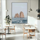 Faraglioni Capri Wall Art Canvas Print – Framed Serene Ocean