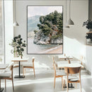 Beach Trees Wall Art Canvas Print – Framed Earthy Beachside