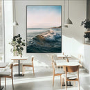 Ocean Waves Wall Art Canvas Print – Framed Coastal Serenity