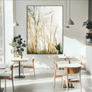 Pampas Grass Wall Art Canvas Print – Framed Neutral Tones