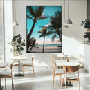 Palm Trees Wall Art Canvas Print – Framed Tropical Beach by MyGreatCanvas | Canvas Wall Art Prints | Photo Prints & Wall Decor