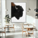 Western Rustic Wall Art Canvas Print – Framed Buffalo Black