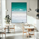 Turquoise Ocean Wall Art Canvas Print – White Sand Shore by MyGreatCanvas | Canvas Wall Art Prints | Photo Prints & Wall Decor