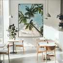 Tropical Palm Trees Wall Art Canvas Print – Coastal Nature