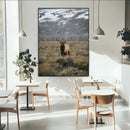 Wild Elk Wall Art Canvas Print – Framed Mountain Wilderness