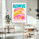 Achieve Motivational Wall Art – Colorful Abstract Swirl by MyGreatCanvas | Canvas Wall Art Prints | Photo Prints & Wall Decor