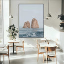 Majestic Sea Rock Wall Art – Framed Coastal Landscape Canvas by MyGreatCanvas | Canvas Wall Art Prints | Photo Prints & Wall Decor