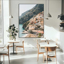 Mediterranean Coastal Cliffside Town Wall Art – Vibrant by MyGreatCanvas | Canvas Wall Art Prints | Photo Prints & Wall Decor