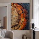 Rustic Wood Wall Art Canvas Print – Framed Nature Earthy