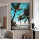 Palm Trees Wall Art Canvas Print – Framed Tropical Beach by MyGreatCanvas | Canvas Wall Art Prints | Photo Prints & Wall Decor