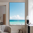Turquoise Ocean Wall Art Canvas Print – Framed Coastal by MyGreatCanvas | Canvas Wall Art Prints | Photo Prints & Wall Decor