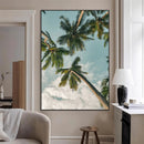 Tropical Palm Trees Wall Art Canvas Print – Coastal Nature