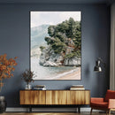Beach Trees Wall Art Canvas Print – Framed Earthy Beachside
