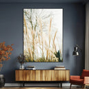 Pampas Grass Wall Art Canvas Print – Framed Neutral Tones