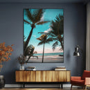 Palm Trees Wall Art Canvas Print – Framed Tropical Beach by MyGreatCanvas | Canvas Wall Art Prints | Photo Prints & Wall Decor