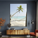 Beach Hammock Wall Art Canvas Print – Framed Tropical by MyGreatCanvas | Canvas Wall Art Prints | Photo Prints & Wall Decor