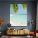 Azure Water Wall Art Canvas Print – Tranquil Island Escape