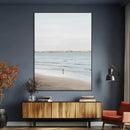 Minimalist Beach Wall Art Canvas Print – Framed Soft Blue by MyGreatCanvas | Canvas Wall Art Prints | Photo Prints & Wall Decor
