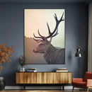 Deer Canvas Wall Art Print – Framed Woodland Animal Rustic