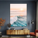 Sunset Surfer Wall Art – Framed Ocean Wave Canvas Artwork, by MyGreatCanvas | Canvas Wall Art Prints | Photo Prints & Wall Decor