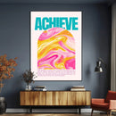 Achieve Motivational Wall Art – Colorful Abstract Swirl by MyGreatCanvas | Canvas Wall Art Prints | Photo Prints & Wall Decor