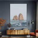 Majestic Sea Rock Wall Art – Framed Coastal Landscape Canvas by MyGreatCanvas | Canvas Wall Art Prints | Photo Prints & Wall Decor
